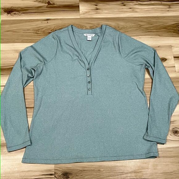 Athleta Uptempo Ribbed Henley Top Women’s 1XL - Picture 4 of 5